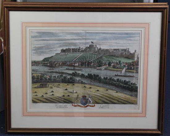 Johannes Kip (1653-1722) Views of Windsor Castle, 14 x 19in.